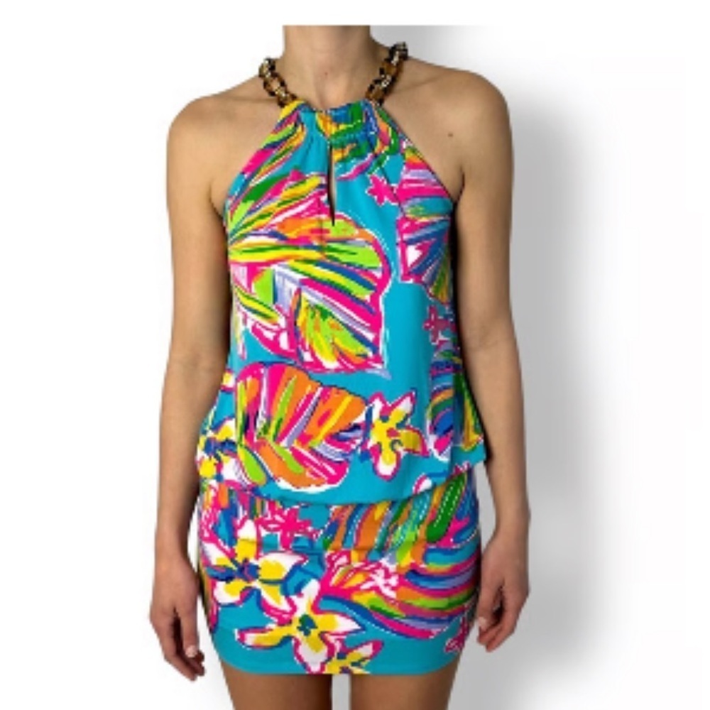 Lilly Pulitzer Multicolor Tropical vacation flirty Dress - Picture 2 of 6